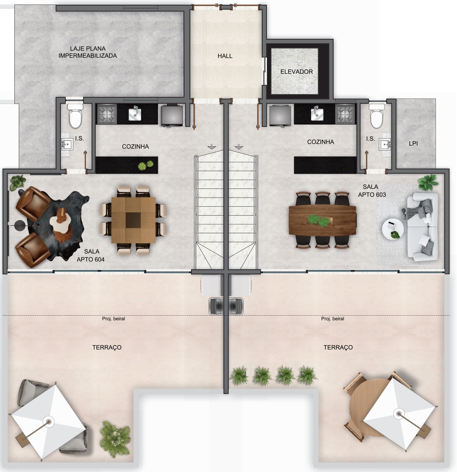 Edifício Mar de Atins - Apartamento Cobertura 603 e 604 Segundo Piso.jpg